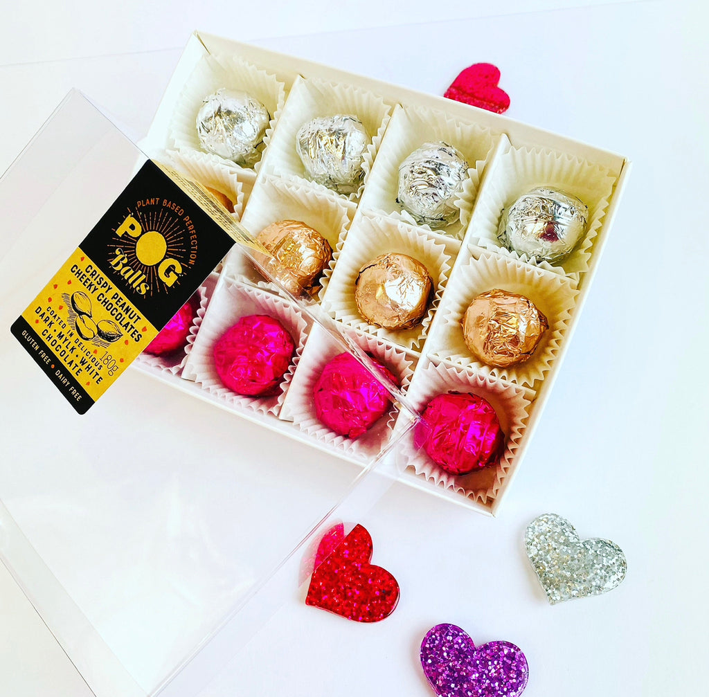 Delicious Vegan Peanut Butter Chocolate Balls Gift Box