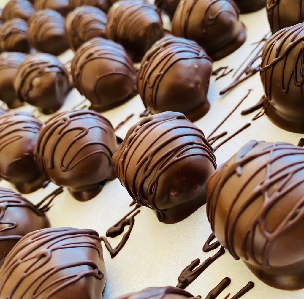 Delicious Vegan Peanut Butter Chocolate Balls Gift Box