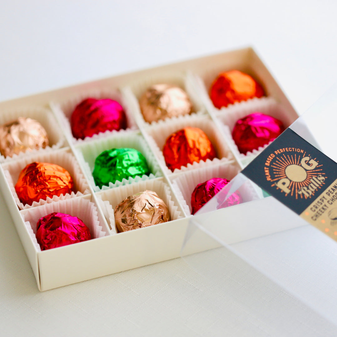 Delicious Vegan Peanut Butter Chocolate Balls Gift Box