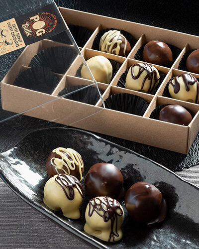 Delicious Vegan Peanut Butter Chocolate Balls Gift Box
